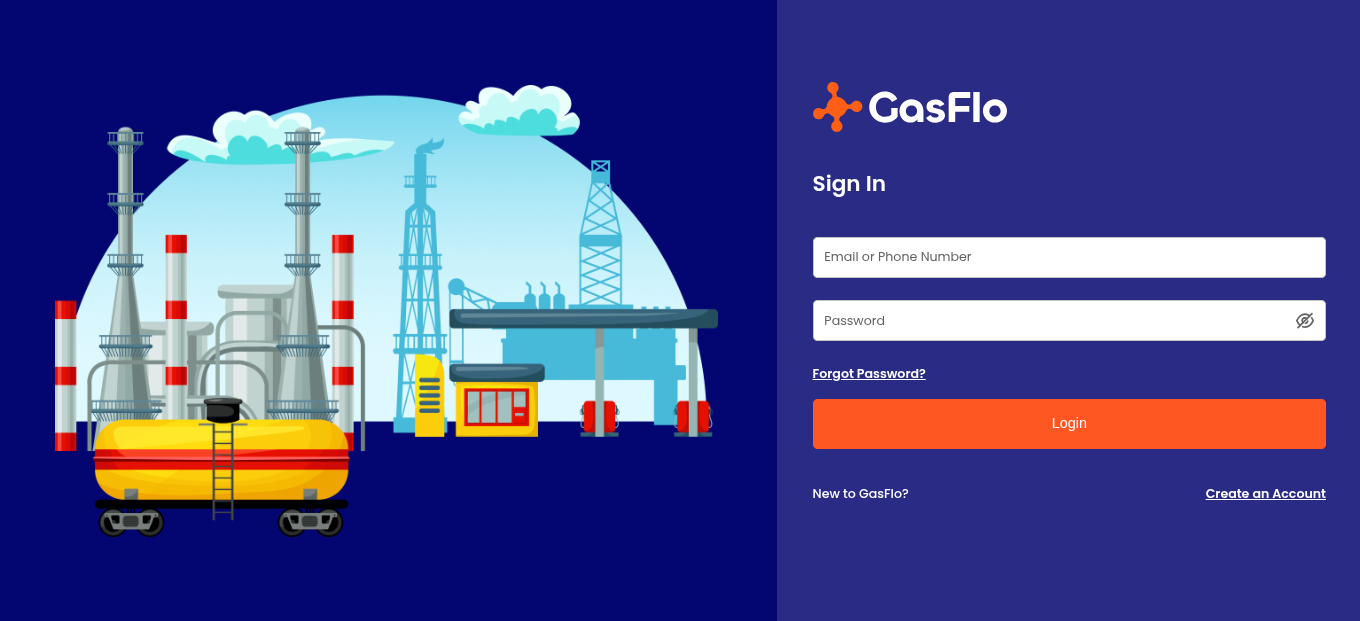 Gasflo product interface